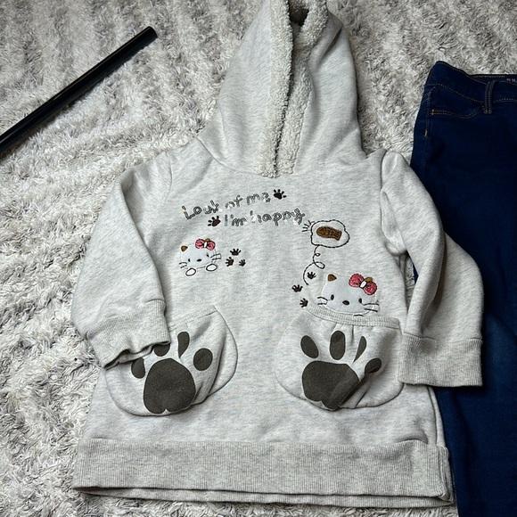 7 hello Kitty sweatshirt hoodie, Old Navy jegging like new denim jeans - Picture 2 of 12